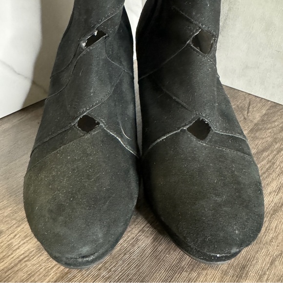 Jambu Boots Womens 10M Charleston Ankle Booties Heels Zipper Black Leather Round - Picture 5 of 5